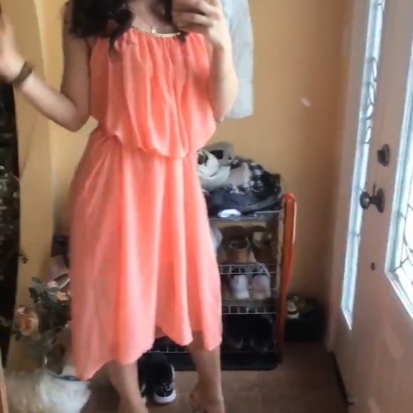 Peach Formal Dress - Picture 2 of 8